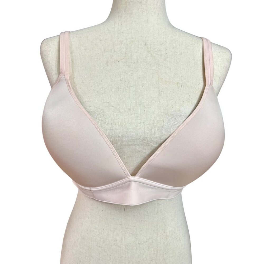 Aerie Bra Women 38DD Pink Real Me Full Coverage Wire Free Back Closure Padded